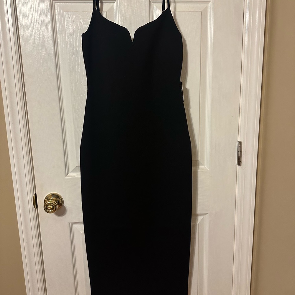 Express Black Midi Dress